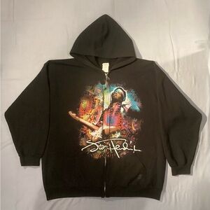 2XL Jimmy Hendrix Zipper Hoodie Sweatshirt
